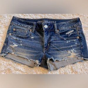 American Eagle Shortie Jean Shorts